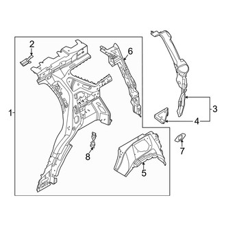 Ford OE - Quarter Panel - Inner Structure