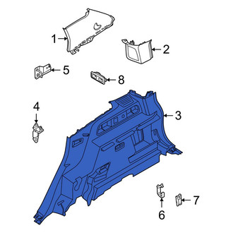Ford OE - Rear Left Interior Quarter Panel Trim Panel