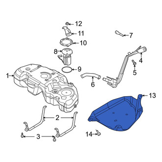 Ford OE - Right Fuel Tank Skid Plate