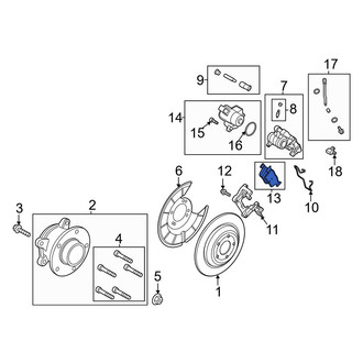 Ford OE - Rear Disc Brake Pad Set