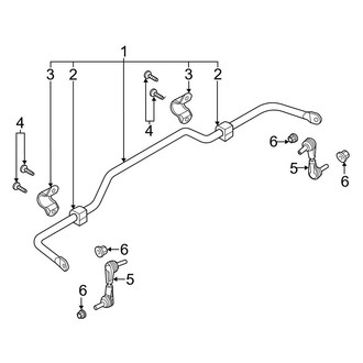 Ford OE - Rear Suspension - Stabilizer Bar & Components