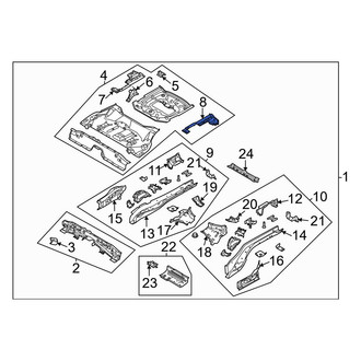 Ford OE - Rear Left Floor Extension