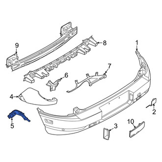 Ford OE - Rear Left Outer Bumper Cover Bracket