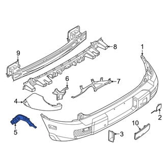 Ford OE - Rear Right Outer Bumper Cover Bracket