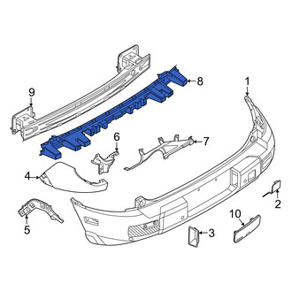 Ford OE - Rear Bumper Impact Absorber
