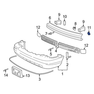 Ford OE - Bumper Impact Bar Nut