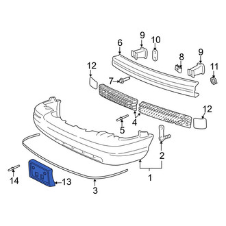Ford OE - Front License Plate Bracket