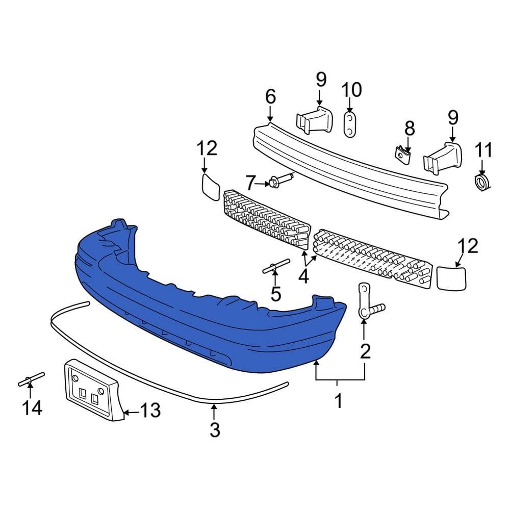 Ford Oe 6w7z17d957aptm Front Bumper Cover