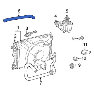 Ford OE - Upper Radiator Coolant Hose