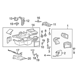 Ford OE - Air Conditioner & Heater - Evaporator & Heater Components