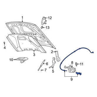 Ford OE - Front Hood Release Cable