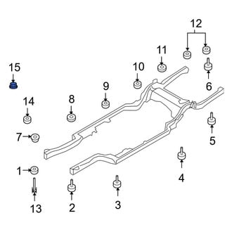 Ford OE - Exhaust Pipe Nut