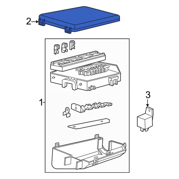 Ford OE 4L3Z14A003AA Fuse Box Cover