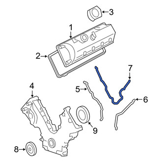 Ford OE - Center Engine Timing Cover Gasket