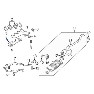 Ford OE - Exhaust Manifold Stud
