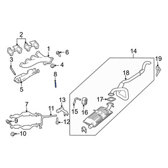 Ford OE - Exhaust Muffler Gasket