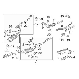 2006 Ford Crown Victoria Exhaust - Manifolds, Mufflers, Clamps | CARiD.com