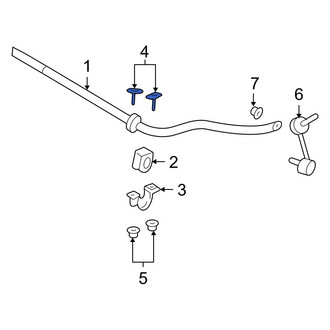 Ford OE - Front Suspension Stabilizer Bar Bracket Bolt
