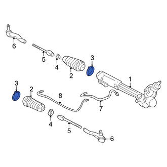 Ford OE - Inner Rack and Pinion Bellows Clamp