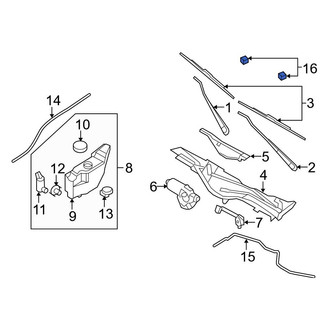 Ford OE - Front Windshield Washer Nozzle