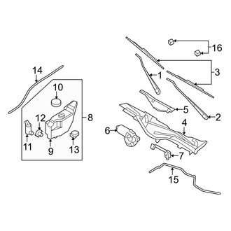 Ford OE - Windshield - Wiper & Washer Components