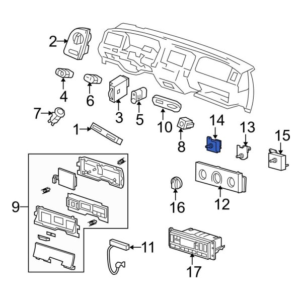 HVAC Blower Control Switch