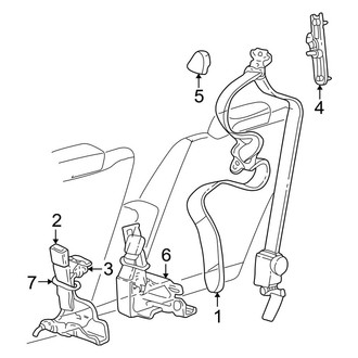 Ford OE - Restraint Systems - Front Seat Belts