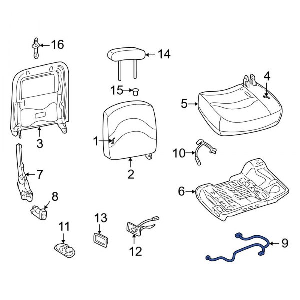 Power Seat Wiring Harness