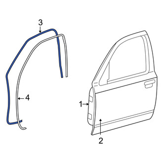 Ford OE - Front Left Inner Door Seal