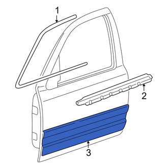 Ford OE - Front Right Door Molding