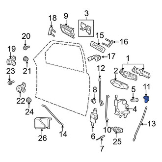 Ford OE - Front Door Lock Actuator Motor Clip
