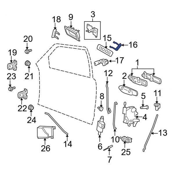 Keyless Entry Keypad Clip