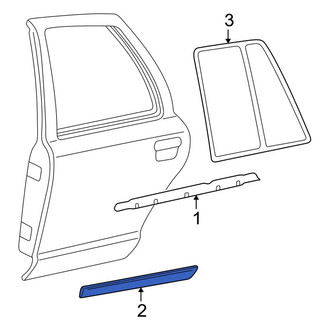 Ford OE - Front Left Door Molding