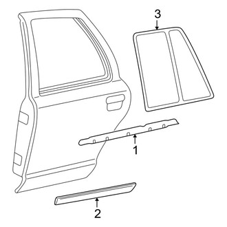Ford OE - Rear Door - Exterior Trim