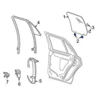 Ford OE - Inner Door Glass Attaching Clips