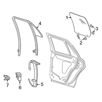 Ford OE - Rear Door - Glass & Hardware
