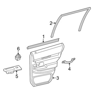 Ford OE - Rear Door - Interior Trim (Base / LWB / LX / Police Interceptor / S)