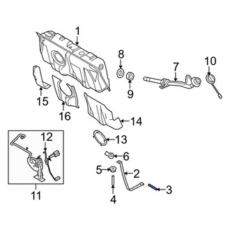 Ford OE - Fuel Tank Strap Pin