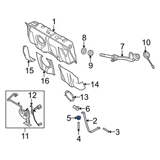 Ford OE - Fuel Tank Strap Nut