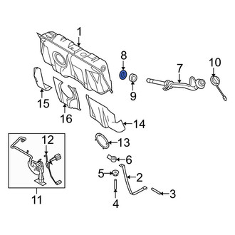 Ford OE - Inner Fuel Filler Neck Seal