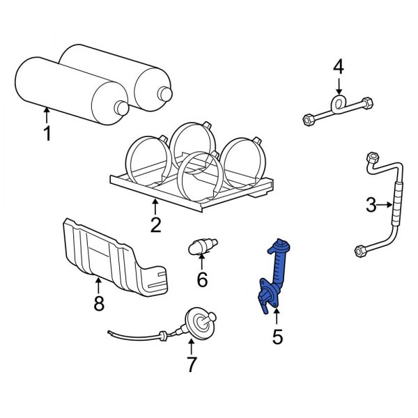 Ford OE 2W7Z9170AA Fuel Tank Vent Valve