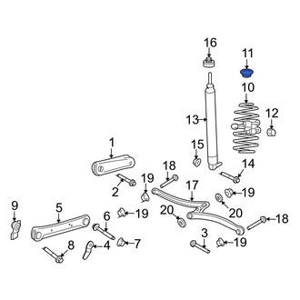 Ford OE - Rear Lower Coil Spring Insulator
