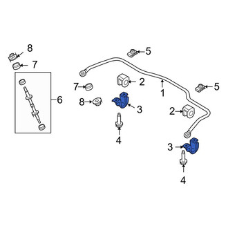 Ford OE - Rear Suspension Stabilizer Bar Bracket