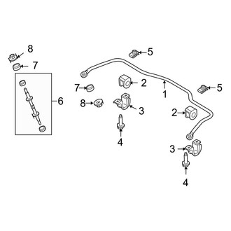 Ford OE - Rear Suspension - Stabilizer Bar & Components