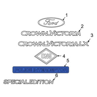 Ford OE - Rear Deck Lid Emblem