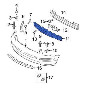 Ford OE - Front Outer Bumper Impact Absorber