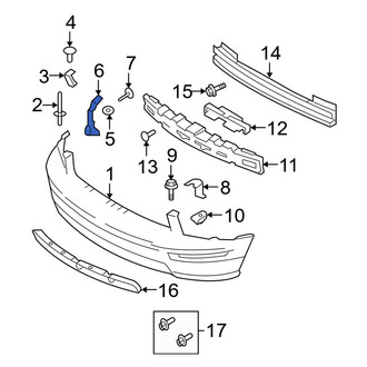 Ford OE - Front Left Bumper Cover Support Rail