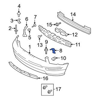 Ford OE - Front Left Bumper Cover Bracket