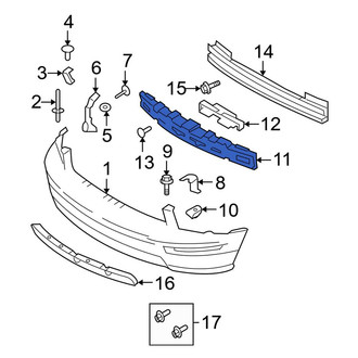 Ford OE - Front Outer Bumper Impact Absorber