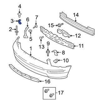 Ford OE - Front Left Bumper Cover Bracket